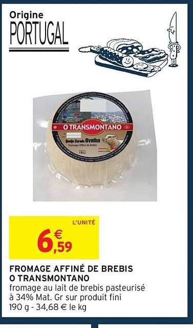 O TRANSMONTANO Fromage affiné de brebis