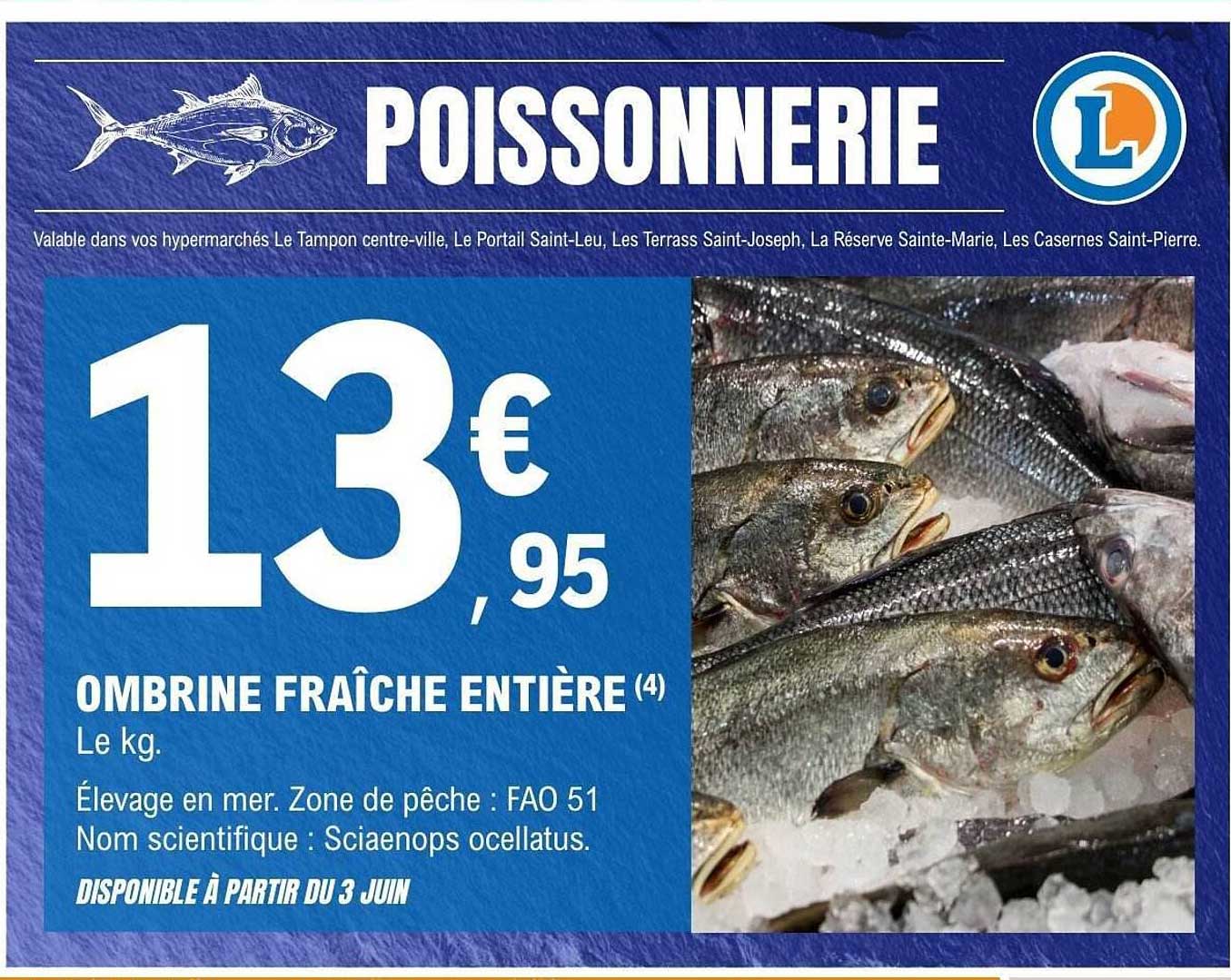 OMBRINE FRAÎCHE ENTIÈRE