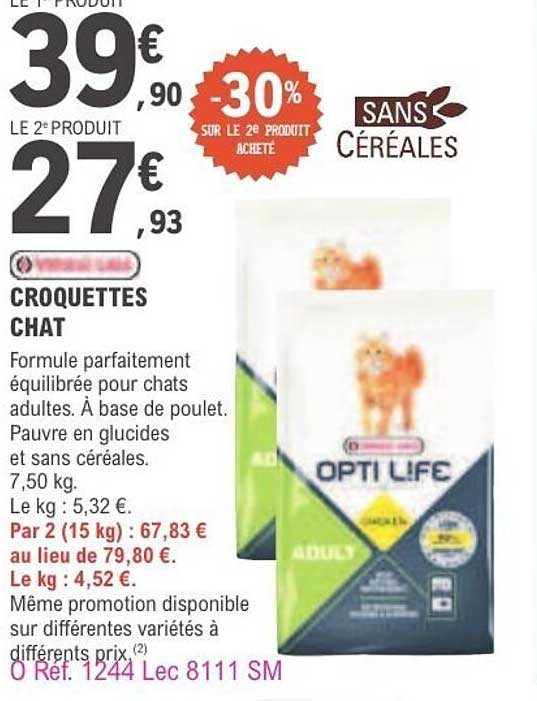 OPTILIFE CROQUETTES CHAT