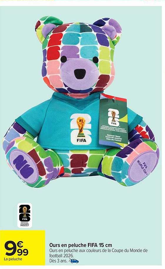 Ours en peluche FIFA 15 cm