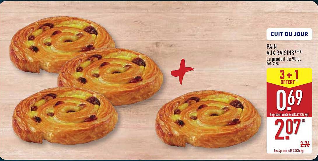 PAIN AUX RAISINS***