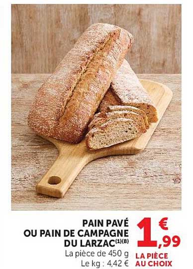PAIN PAVÉ OU PAIN DE CAMPAGNE DU LARZAC