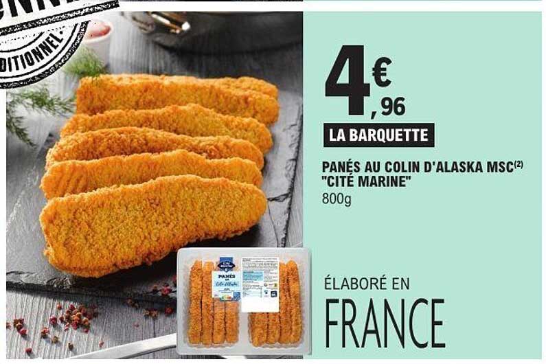 PANÉS AU COLIN D'ALASKA MSC