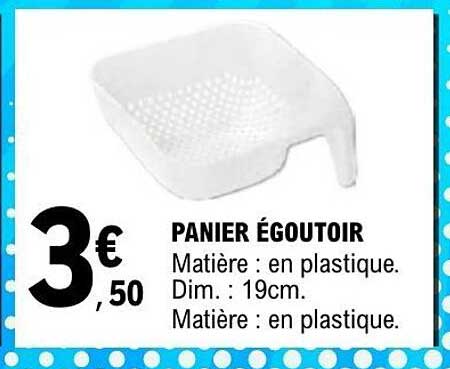 PANIER ÉGOUTOIR