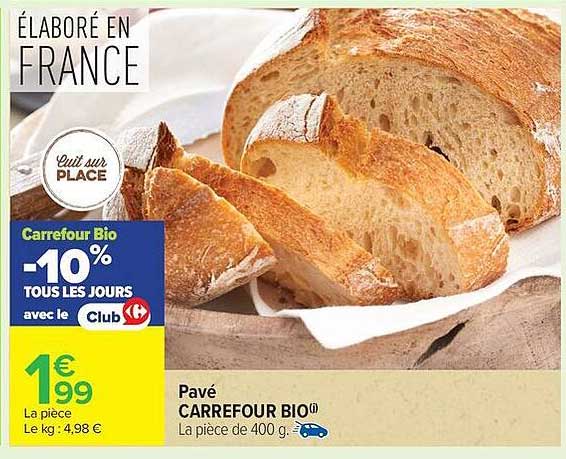 Pavé CARREFOUR BIO