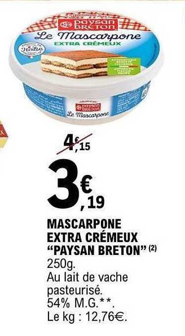 Paysan Breton Le Mascarpone