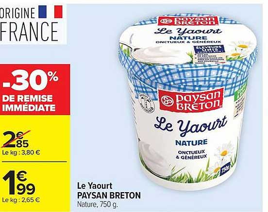 PAYSAN BRETON Le Yaourt