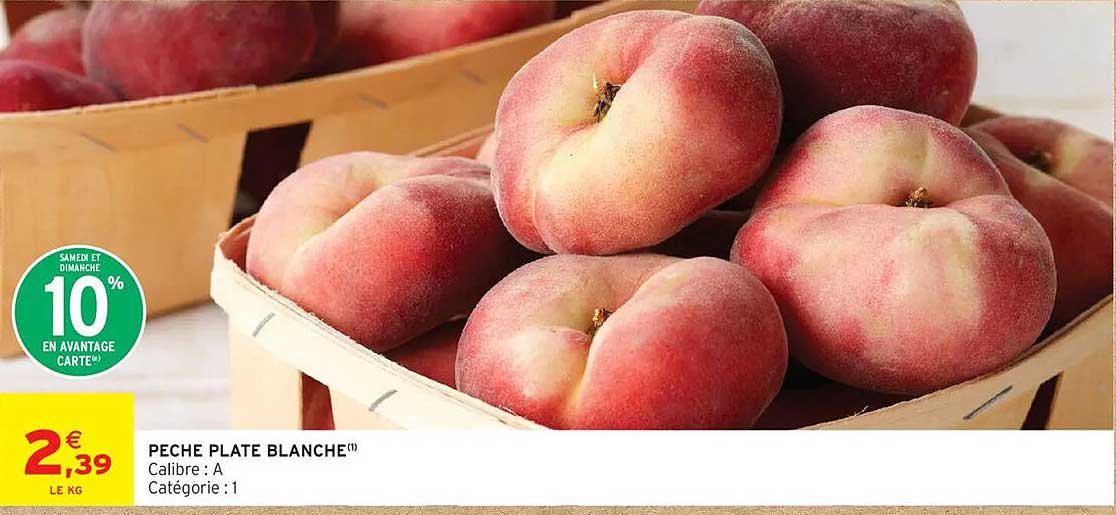 PECHE PLATE BLANCHE