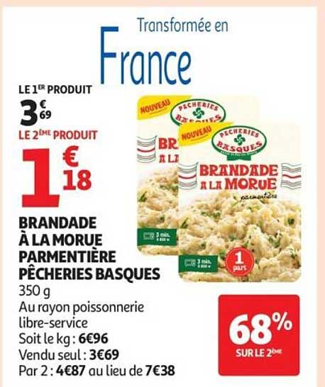 Pêcheries Basques Brandade à la Morue Parmentière
