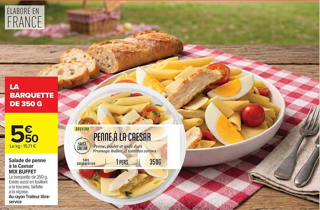 Penne à la Caesar