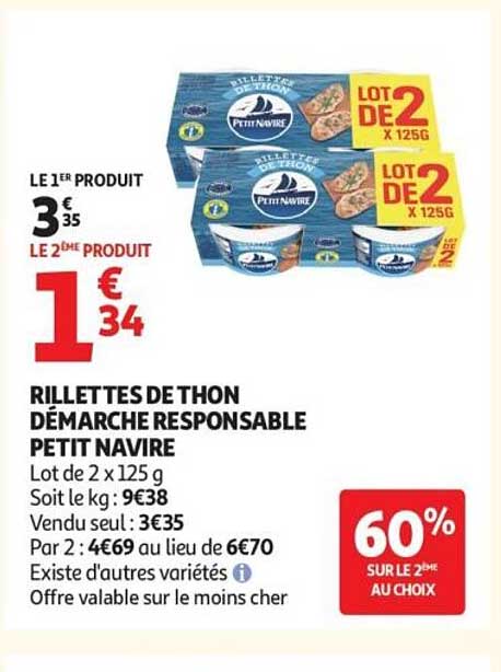 PETIT NAVIRE RILLETTES DE THON