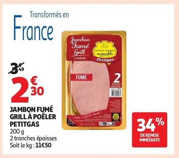 Petitas Jambon Fumé Grill À Poêler