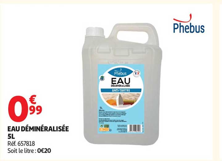 Phebus EAU DÉMINÉRALISÉE