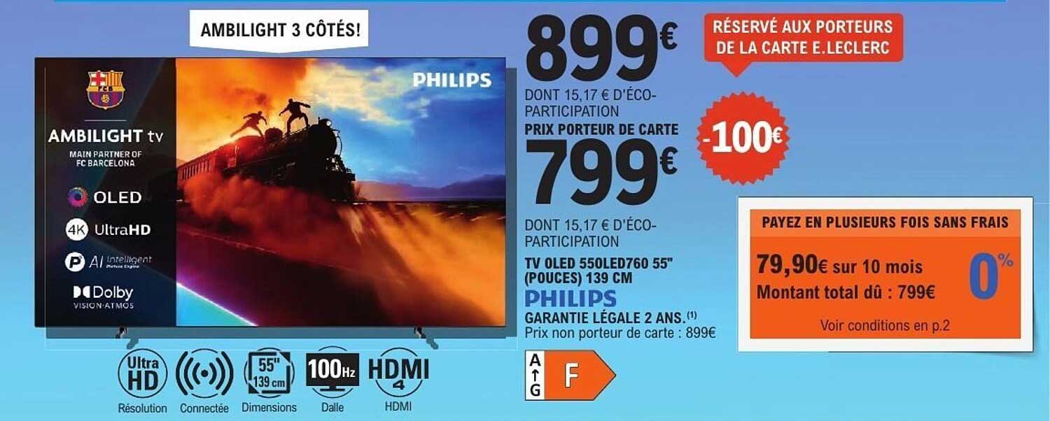 PHILIPS TV OLED 55OLED760 55