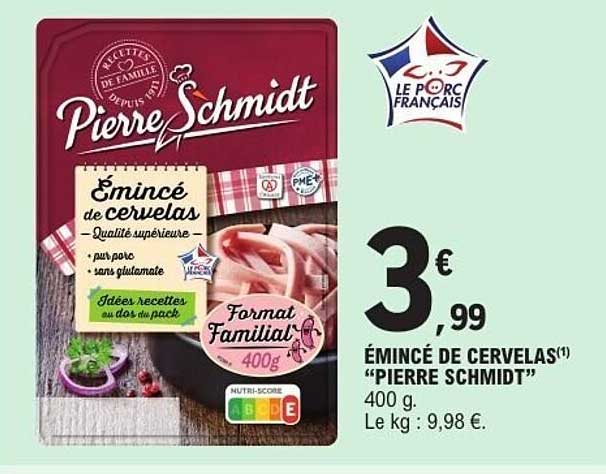 Pierre Schmidt Émincé de cervelas