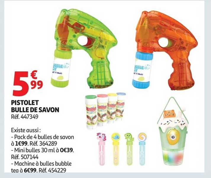 PISTOLET BULLE DE SAVON