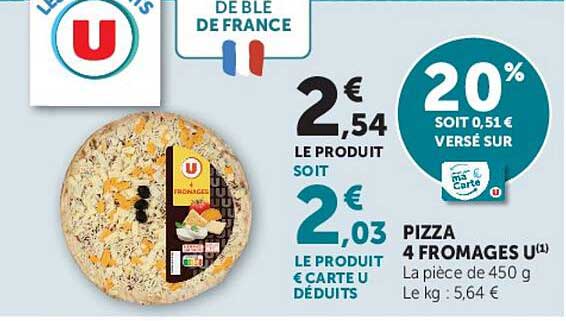 Pizza 4 fromages
