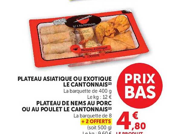 Plateau Asiatique ou Exotique Le Cantonnais