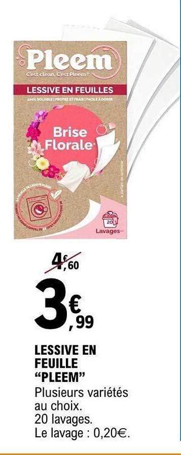 Pleem Lessive en feuilles