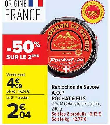 Pochat & Fils Reblochon de Savoie