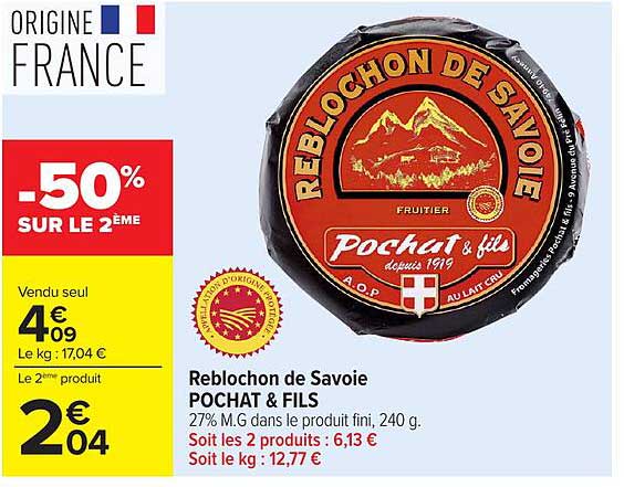 Pochat & Fils Reblochon de Savoie