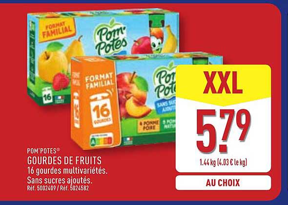 POM'POTES GOURDES DE FRUITS
