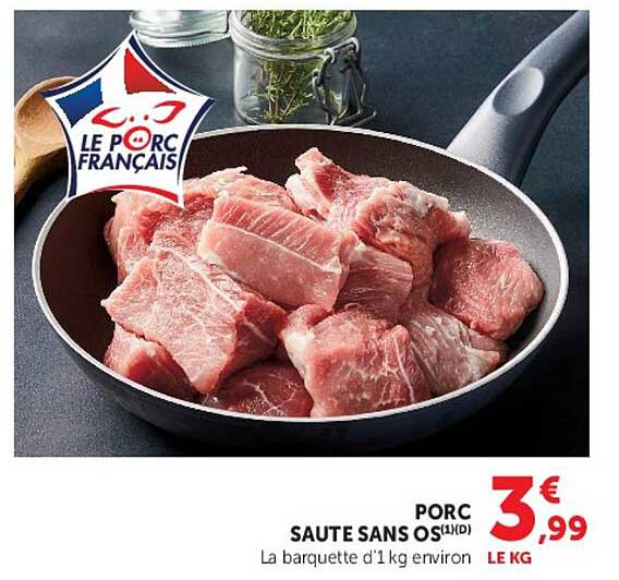 PORC SAUTE SANS OS