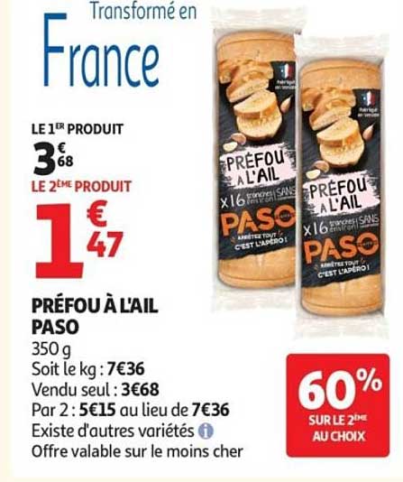 PRÉFOU À L'AIL PASO