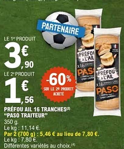 Préfou à l'ail "PASO traiteur