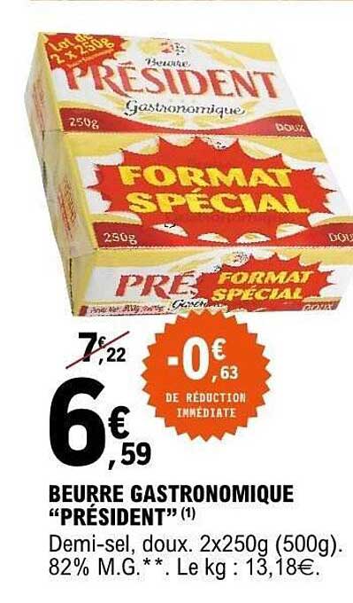 Président Beurre gastronomique