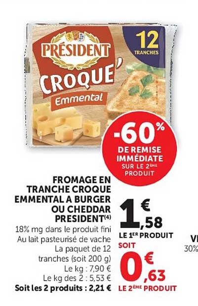 PRÉSIDENT CROQUE’ Emmental