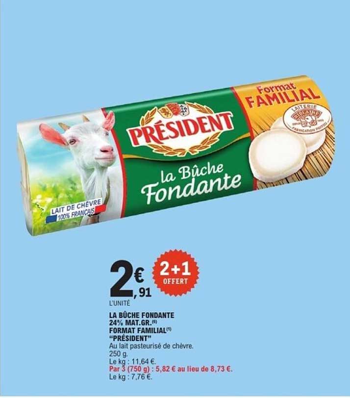 Président La Bûche Fondante