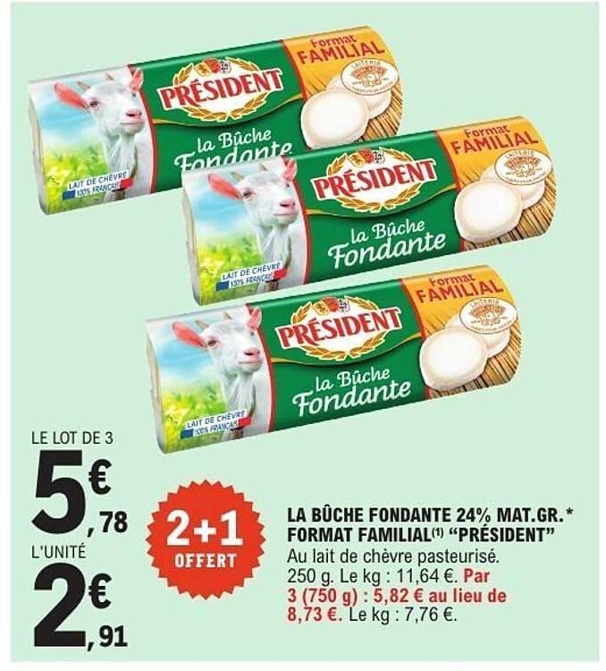 Président la Bûche Fondante