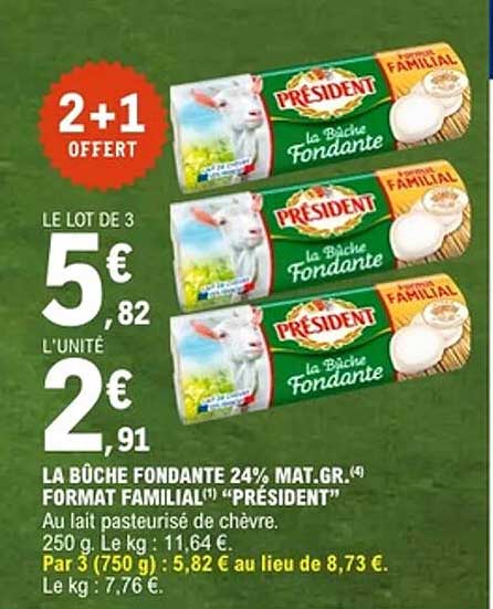 Président La Bûche Fondante