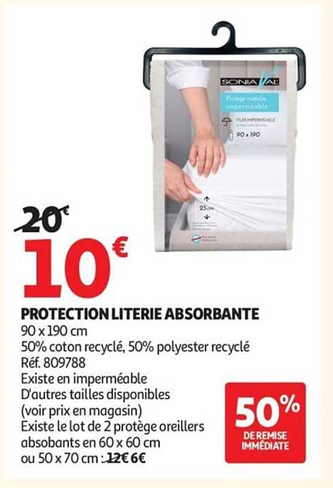 PROTECTION LITERIE ABSORBANTE