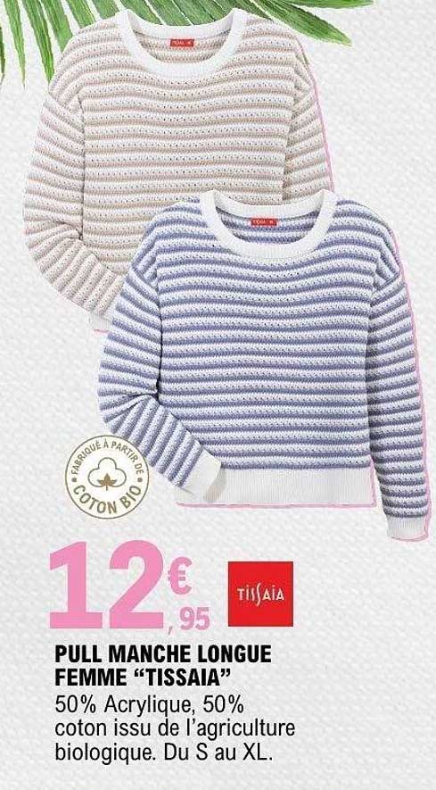 PULL MANCHE LONGUE FEMME “TISSAIA”