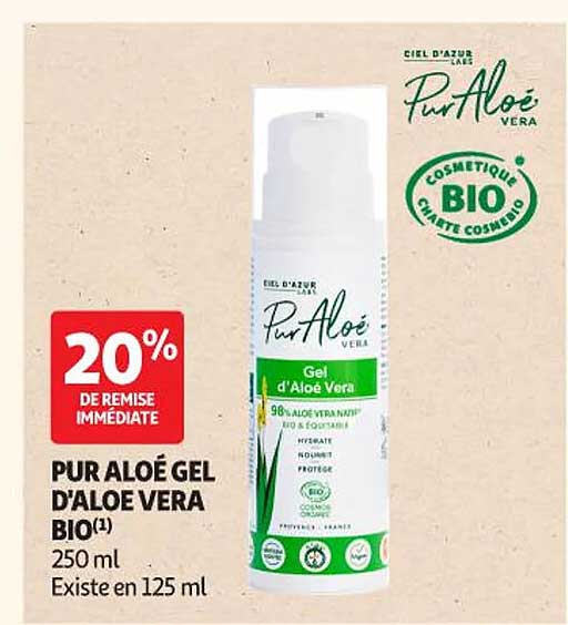 Pur Aloé Gel d'Aloe Vera Bio