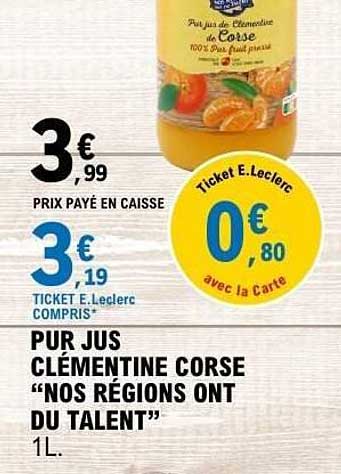 PUR JUS CLÉMENTINE CORSE