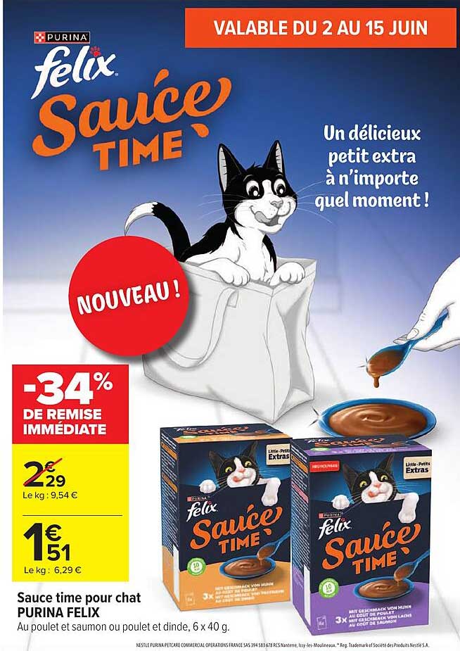 Purina Felix Sauce Time