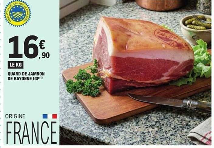 QUART DE JAMBON DE BAYONNE IGP