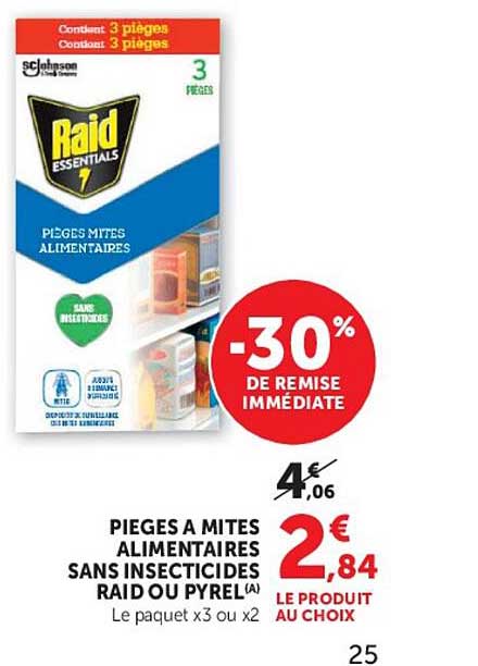Raid Essentials Pièges à mites alimentaires