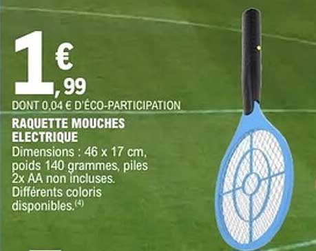 RAQUETTE MOUCHES ELECTRIQUE