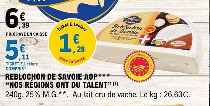Reblochon de Savoie AOP