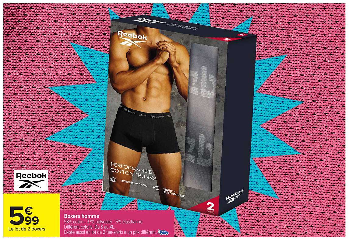 Reebok Performance Cotton Trunks