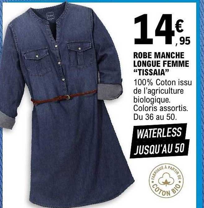 ROBE MANCHE LONGUE FEMME “TISSAIA”