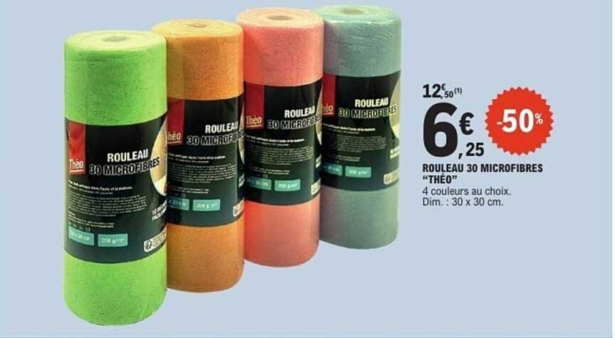 ROULEAU 30 MICROFIBRES "THÉO