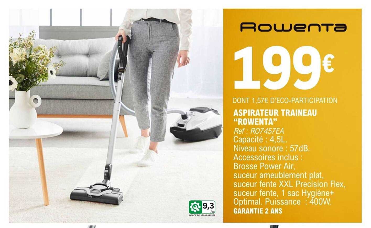 Rowenta Aspirateur traineau
