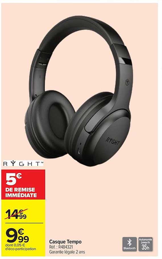 RYGHT Casque Tempo