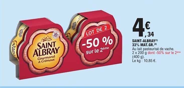 Saint Albray Gourmand & Crémeux