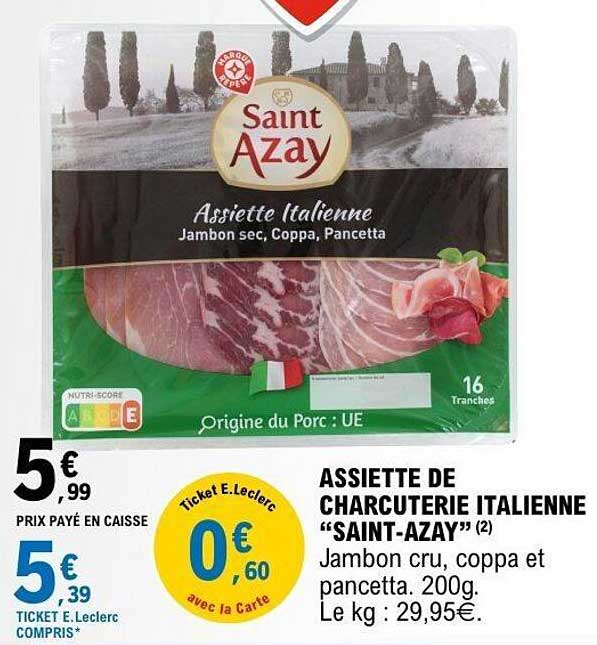 Saint Azay Assiette Italienne
